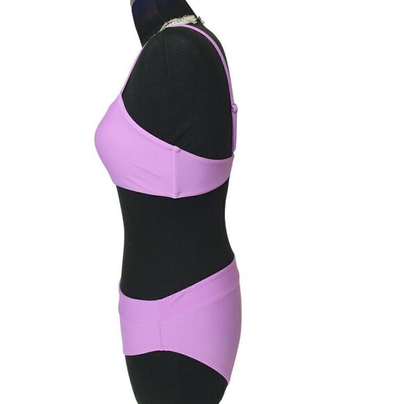 Women's Two Piece Swimsuit High Waisted Bandeau Top Bikini Set NWOT - Picture 5 of 8